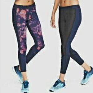 NEW 2-Sided Reversible UA Under Armour HeatGear Crop Compression Leggings S